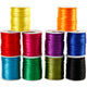 Creativ company satijnkoord set sterke kleuren 10 stuks 50 meter