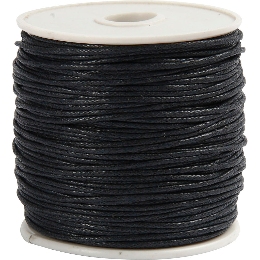 Creative Company Cotton Cord Black Spessore 1mm, 40m