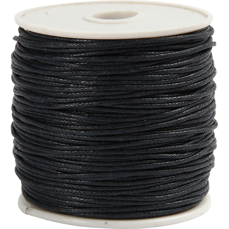 Creativ Company Cod de algodón Grosor negro de 1 mm, 40m