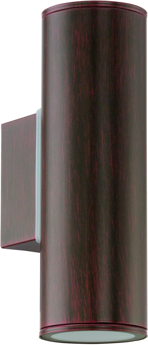 Eglo riga wandlamp buiten - gu10 - 16,5 cm - antiek bruin