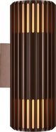 Nordlux aludra-lampada da parete-seaside-up down-2xe27-marrone metallizzato