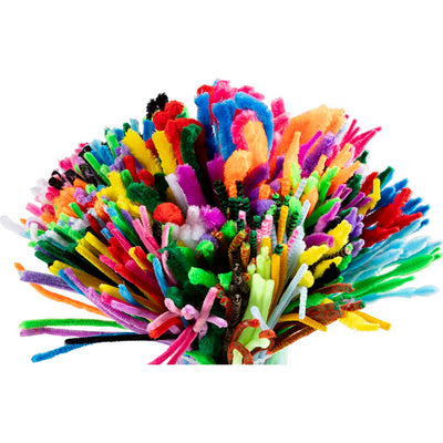 Creativ company chenilla, l: 30 cm, grosor 6-15 mm, varios colores, 500 div 1 caja