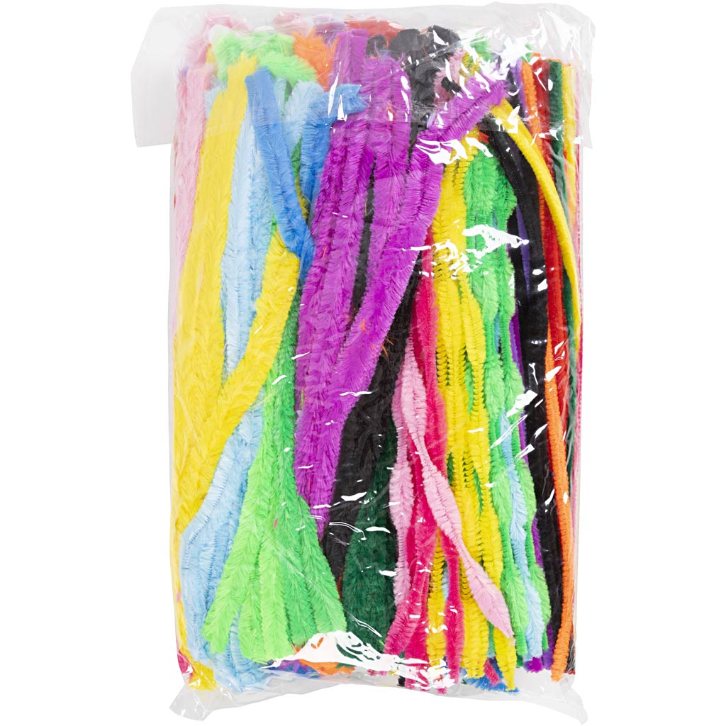 Ciniglia Creative Company, l: 30 cm, spess. 6-15 mm, vari colori, 500 div 1 scatola