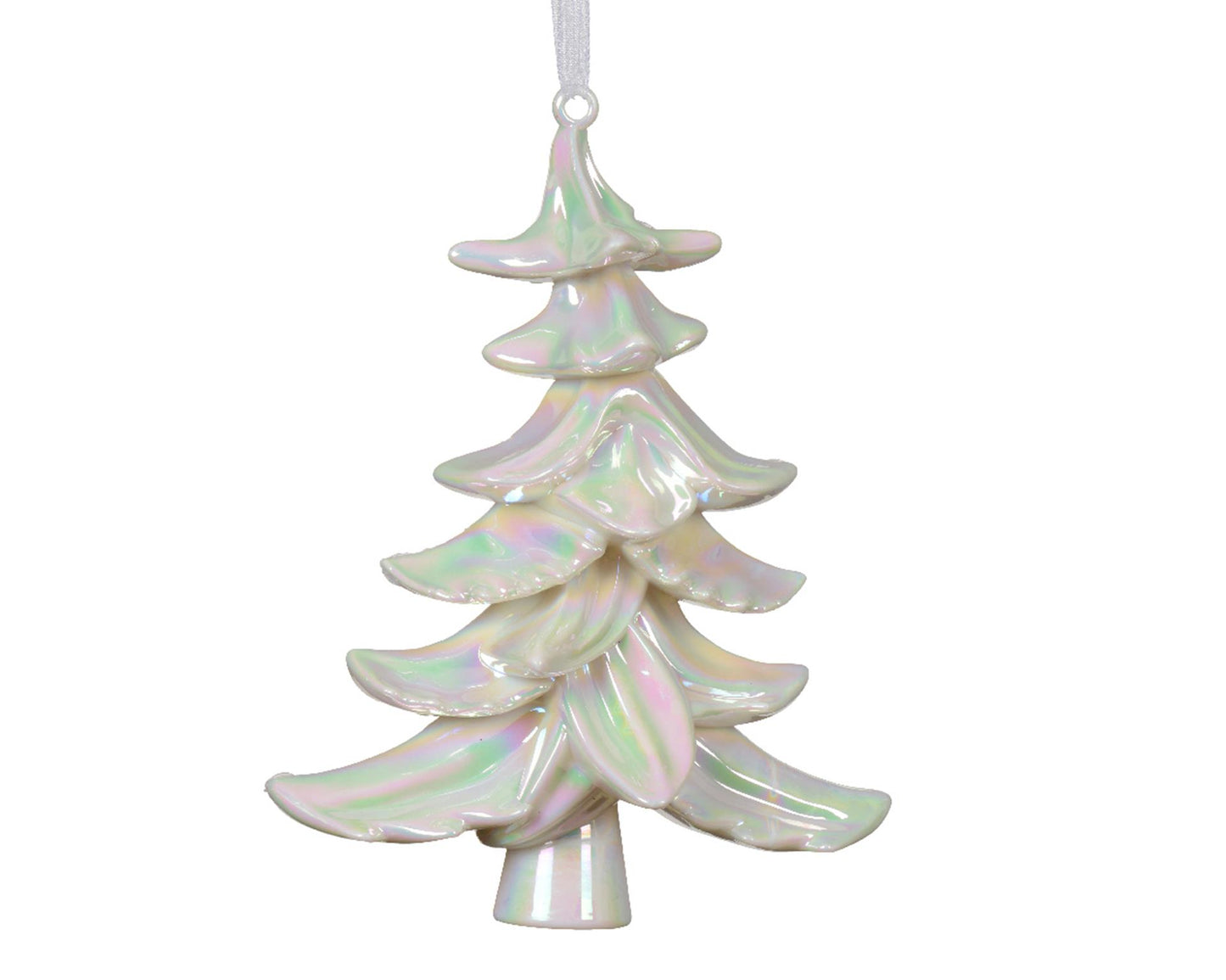 Decoris kersthanger boom iriserend kunststof 18c