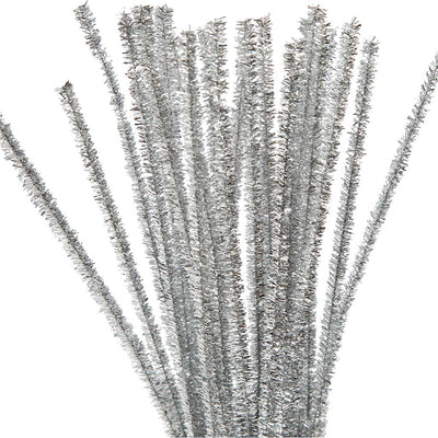 Ciniglia argento 30 cm, 50 pezzi.