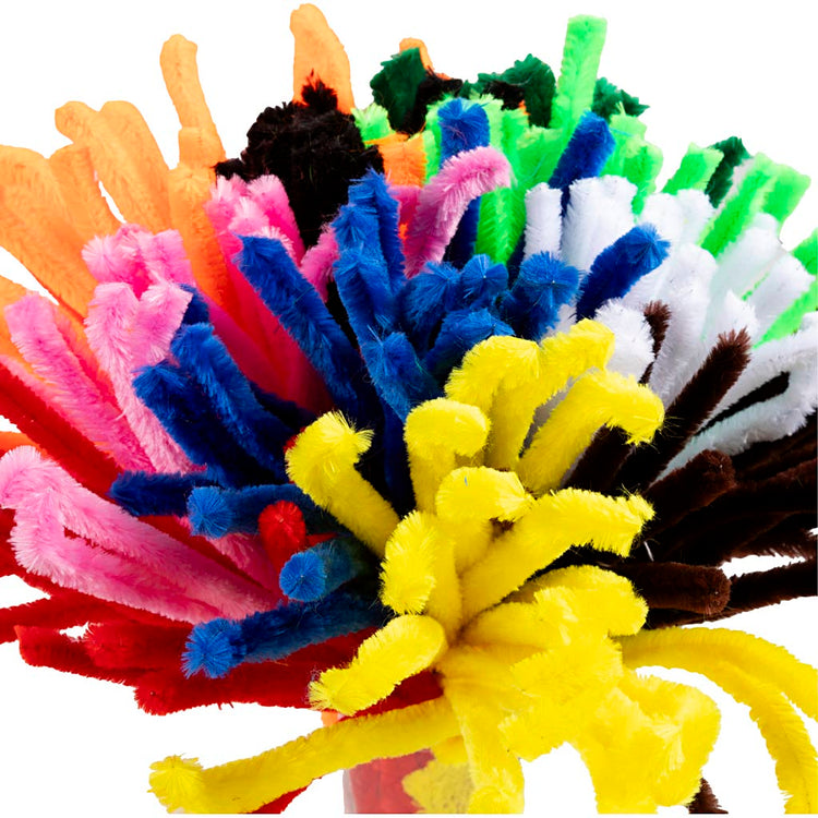 Creative Company Chenille, L: 30 cm, spessore 15 mm, vari colori, 200 div 1 box