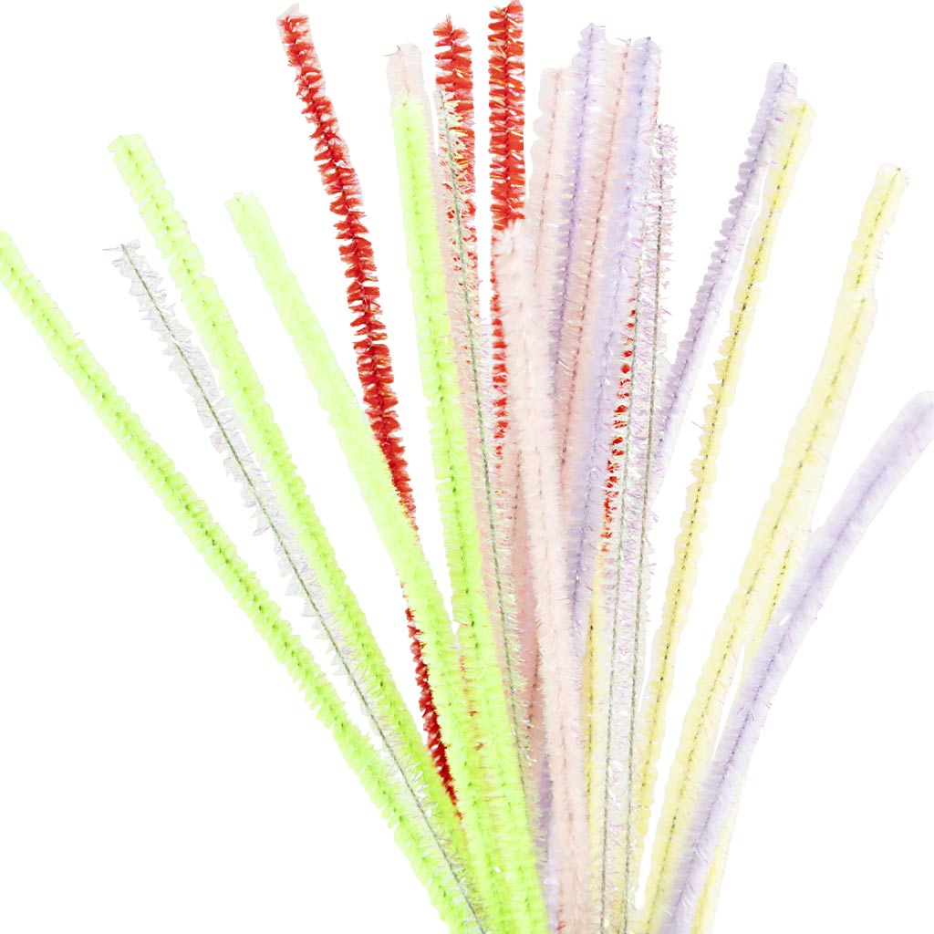 Colori pastello a filo di Chenille, 24 °.