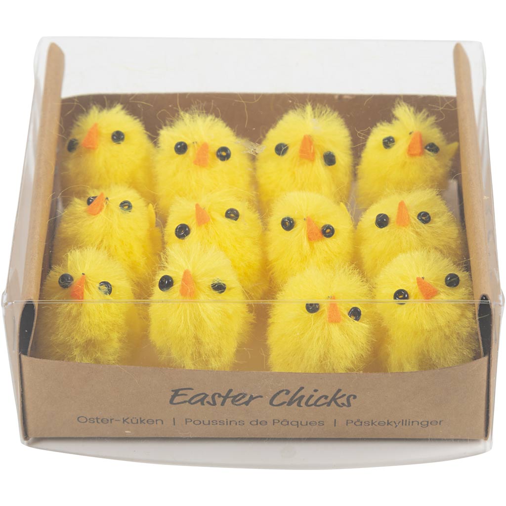 Creativ Company Yellow Easter Chicks Chenille, 12º.