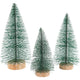 Creativ Company Trees de Navidad diversos con posición de madera, 3st.