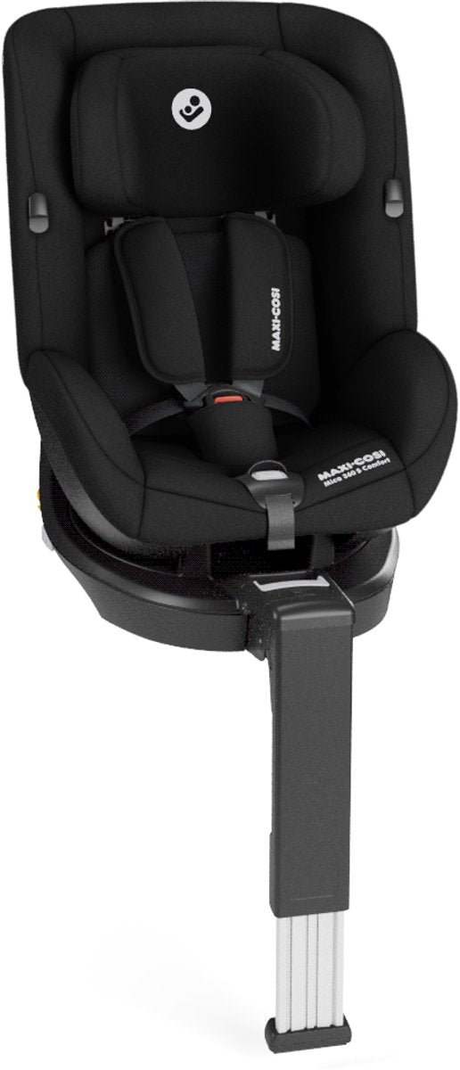 Maxi-cosi mica 360s comfort - 0 tot 4 jaar - flexispin rotatie - easy in harnas - authentic black