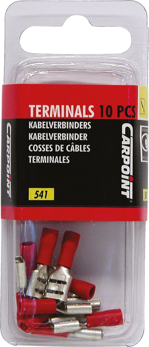Carpoint kabelverbinders 541 rood blister 10-stuks