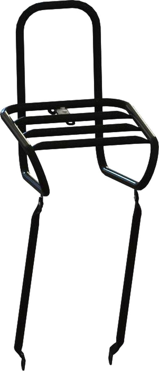 Carrier anteriore steco liscio nero 25 cm