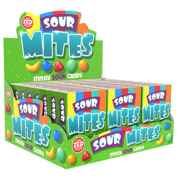 Scatola tascabile acida Zed Candy Mites (24 pezzi)