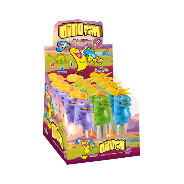 Divertenti caramelle Dino fan pop (12x 15gr)
