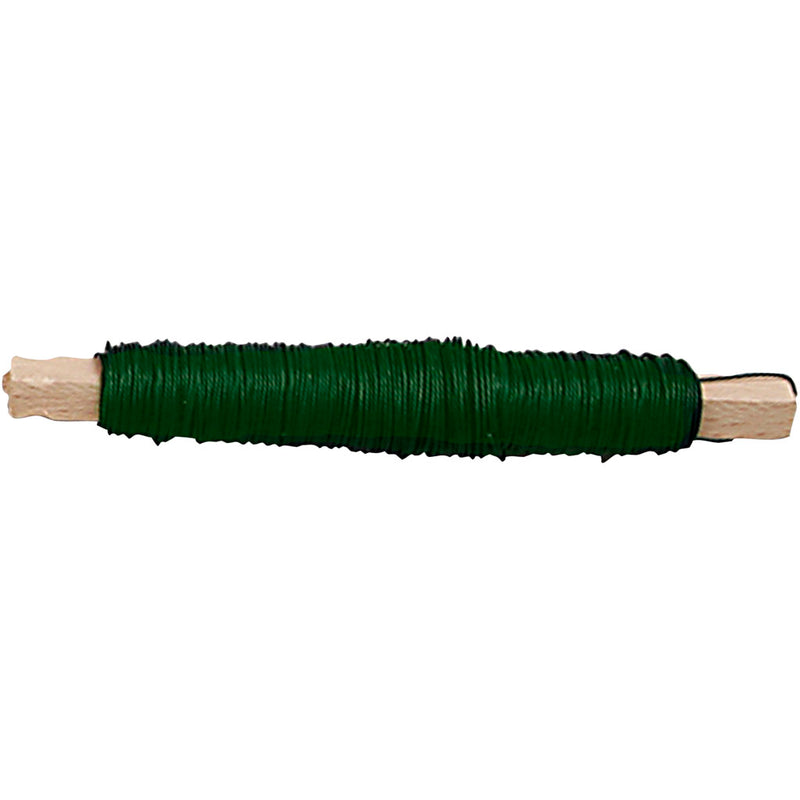Creativ company alambre floral, espesor 0,5 mm, verde, 50 m 1 rollo