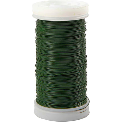Creativ Company Bloemendraad, espesor 0.31 mm, 100 gr, verde, 160 m 1 rollo