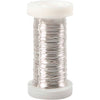 Alambre plateado de la compañía de creativ, espesor de 0.3 mm, plateado, 50 gr, 100 m 1 rollo