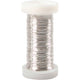 Alambre plateado de la compañía de creativ, espesor de 0.3 mm, plateado, 50 gr, 100 m 1 rollo