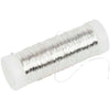 Alambre plateado de la compañía Createiv, espesor de 0.2 mm, plateado, 50 gr, 110 m 1 rollo