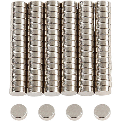 Creativ company potentes imanes “ndfeb”, d 5 mm, espesor 2 mm, 100 piezas 1 caja