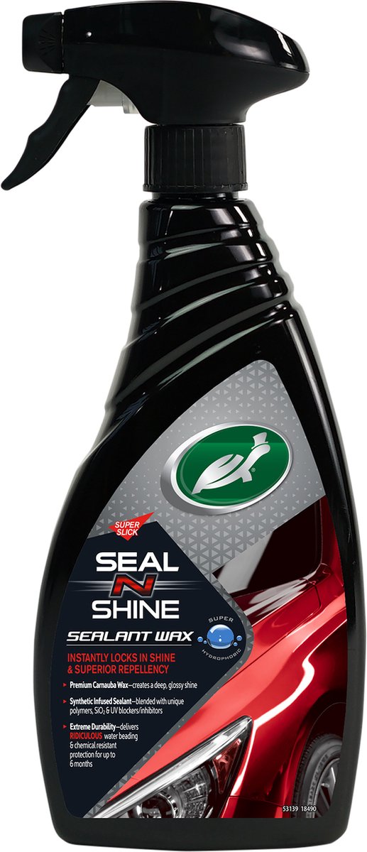 Turtle Wax – cera ibrida – lucentezza a lunga durata – idrorepellente – fornisce brillantezza e protezione superiori – protezione a lunga durata – facile da usare – 500 ml