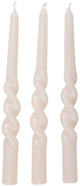 Set di candele da cena intrecciate Arti Casa da 3 - 6 ore di durata - candele da tavolo