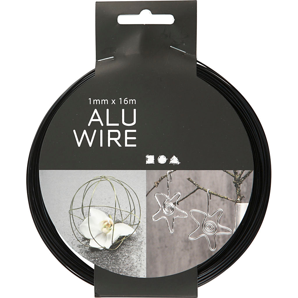 Http: www.cchobby.nl alu-draad-rond-dikte-1-mm-zwart-16-m-1-rol