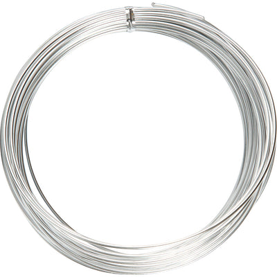 Filo di alluminio dell'azienda Creativ, tondo, spessore 2 mm, argento, 10 m 1 rotolo