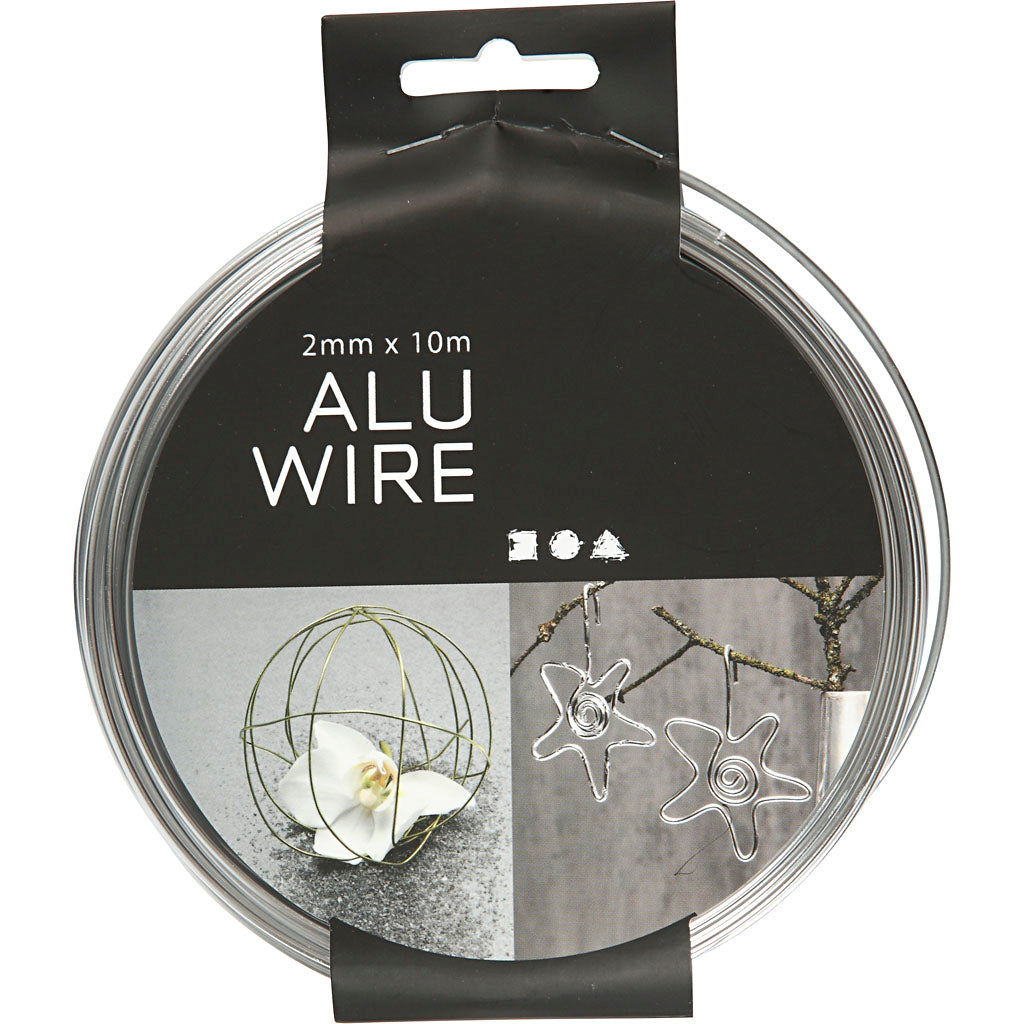 Creativ company https: www.cchobby.nl alu-draad-rond-dikte-2-mm-zilver-10-m-1-rol