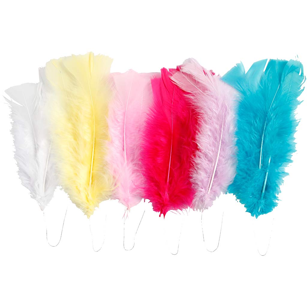 Creativ company veren in diverse kleuren 11-17cm, 18st.