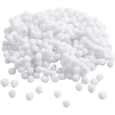Pompones Creativ company, d 5 mm, blanco, 550 piezas 1 caja