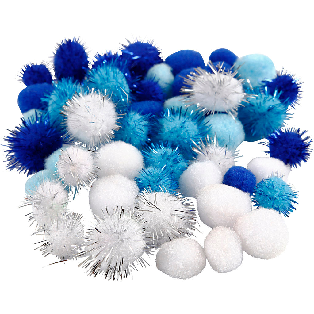 Pompon Creative Company, d 15+20 mm, vari colori, 48 div 1 scatola