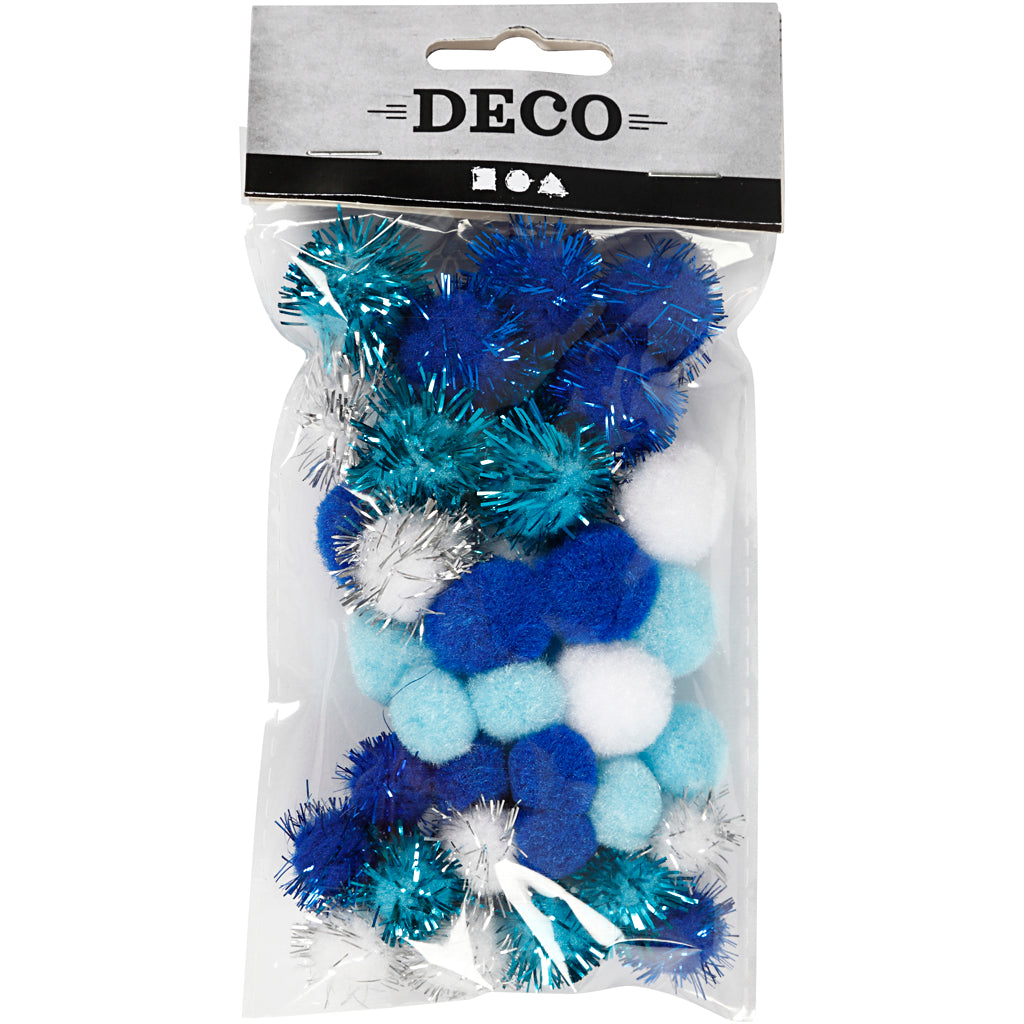 Pompon Creative Company, d 15+20 mm, vari colori, 48 div 1 scatola