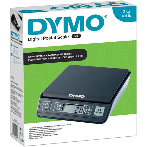 Báscula postal dymo m2 15x15cm 1 gramo 2kl función apagado y retención