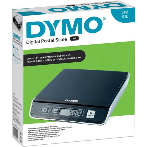 Dymo usb postweegschaal m5 20x20cm 2gr 5kl uitschakel-holdfunctie