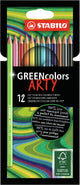 Stabilo greencolors - Astuccio per matite colorate artistiche certificate FSC 12 colori