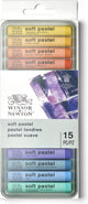 Winsor Newton 1790001 Soft Pastel Box – 15 pezzi, gessetti pastello per disegnare e dipingere, altamente pigmentati resistenti alla luce