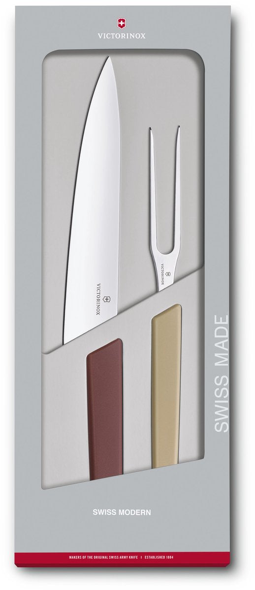 Victorinox swiss modern trancheerset - 2-delig - multicolor - rvs pp