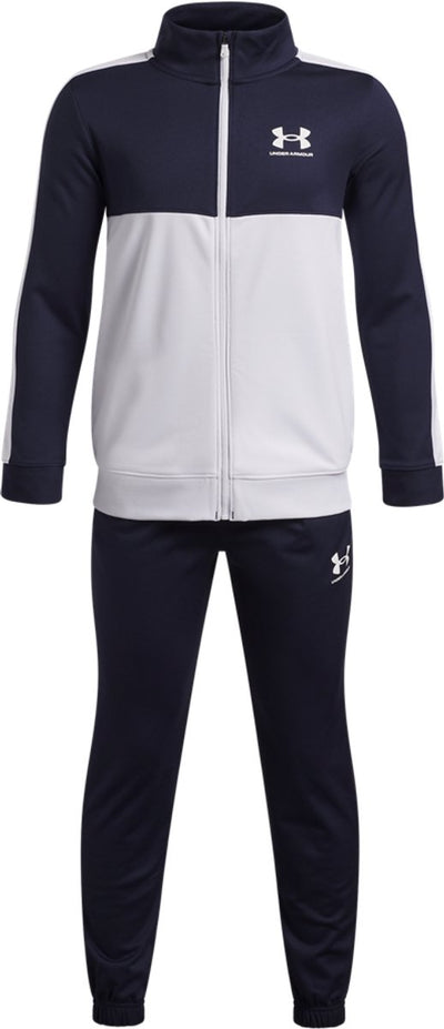 Under Armour Ua Rival CB Knit Track Suit-tuta da ragazzo blu - blu notte - bianco
