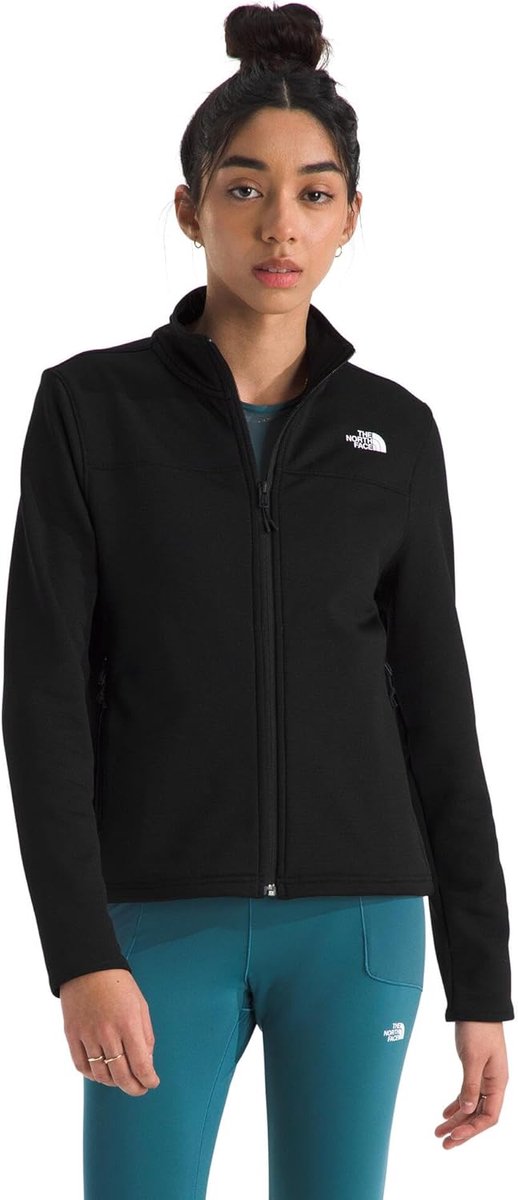 The north face w cedar trail grid chaleco polar para mujer - tnf black