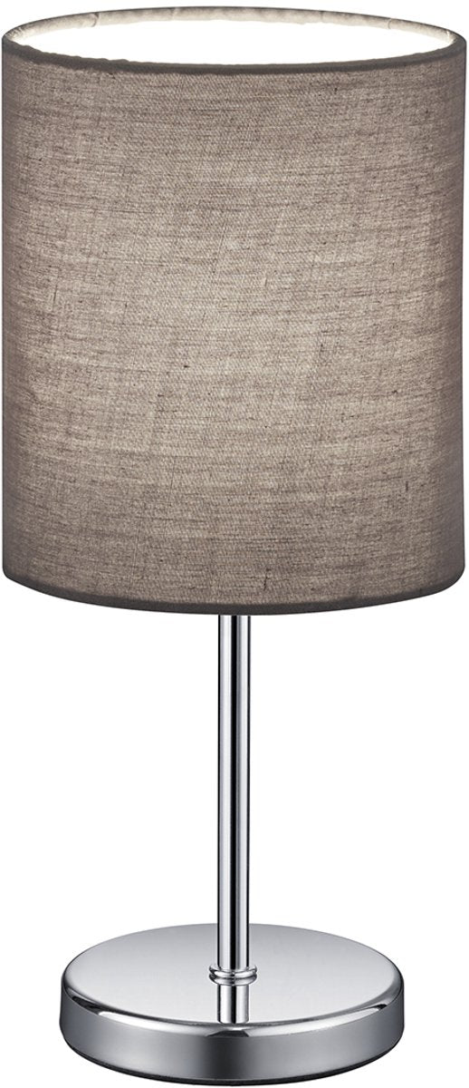 Rl vive tu luz reality jerry - lámpara de mesa - cromo - excl. 1x e14 4,9 w - interruptor de cable