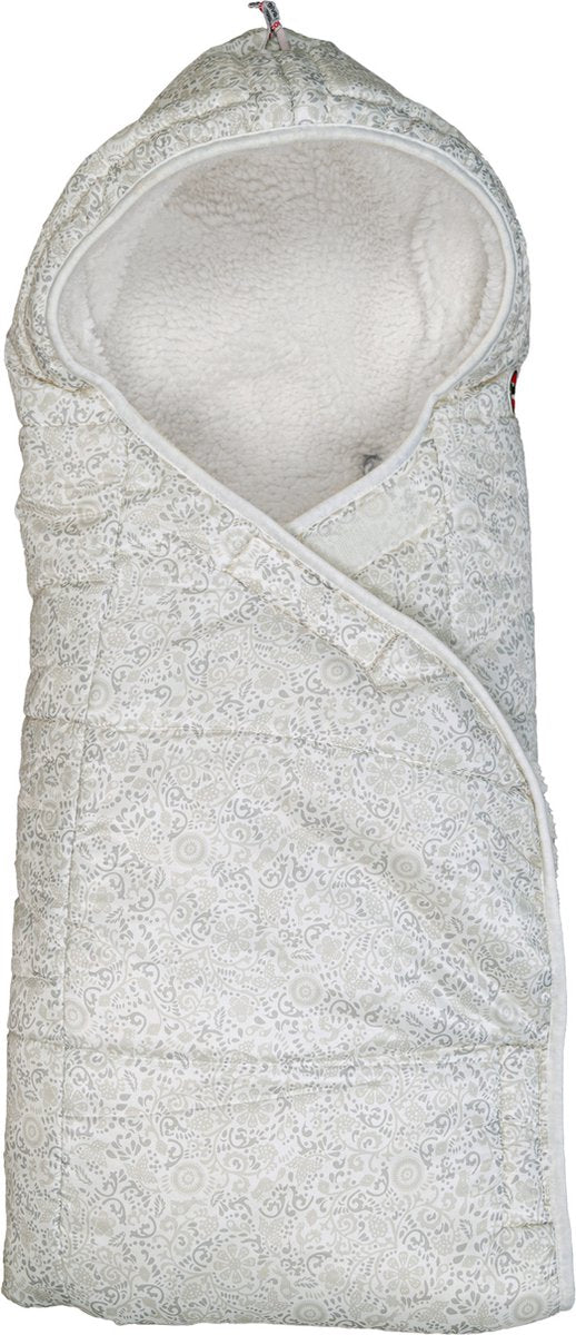 Lodger Wrapper - coperta avvolgente per seggiolino auto - bianco - 0-9 mesi - calda antivento - scialle per bambini