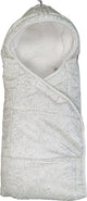 Lodger Wrapper - coperta avvolgente per seggiolino auto - bianco - 0-9 mesi - calda antivento - scialle per bambini