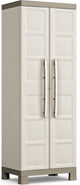 Mobile contenitore Keter Excellence alto - 4 ripiani - 45x65x182 cm - beige tortora