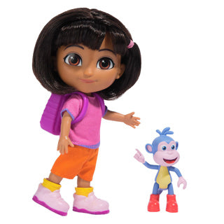 Dora pop 15 cm con zaino e stivali
