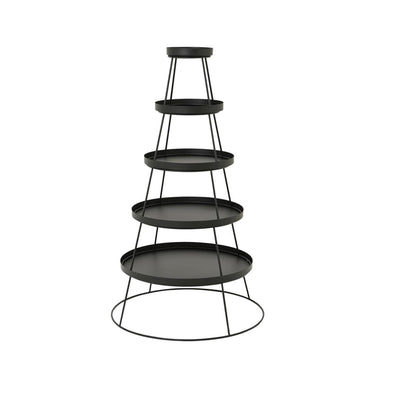 Decoris etagere forma de árbol ã˜70xh124cm hierro negro