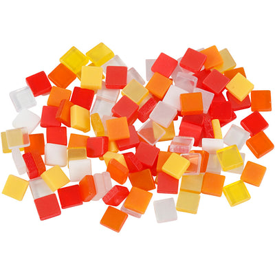 Creative Company Mini Mosaic Red Orange 5x5mm, 25 grammi