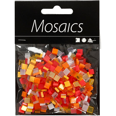 Creative Company Mini Mosaic Red Orange 5x5mm, 25 grammi
