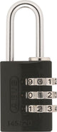 Abus number padlock 145 20 - Black, 5cm