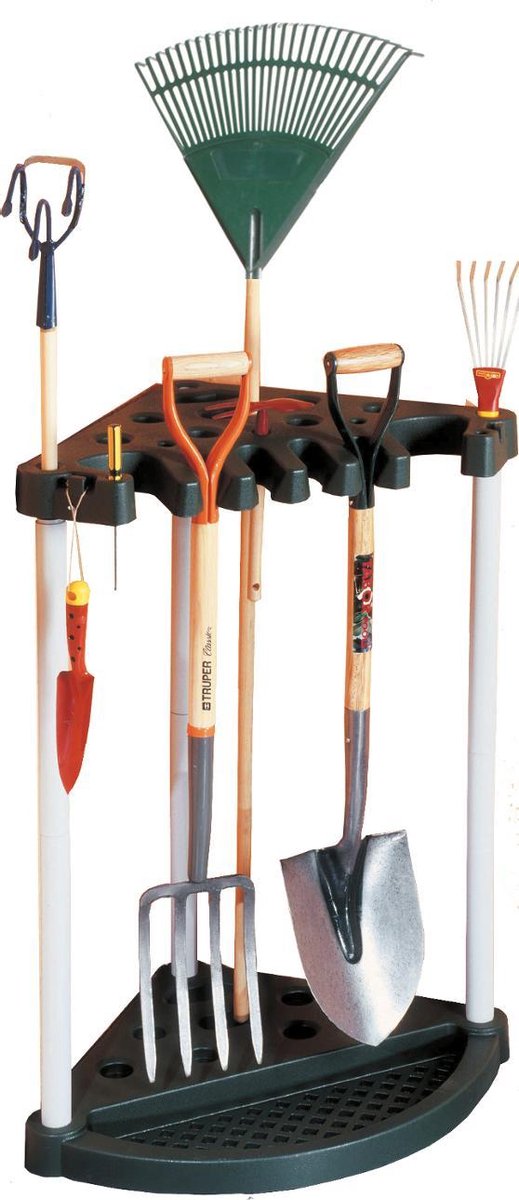 Curver keter standaard voor tuingereedschap hoek gereedschapsrack solide constructie